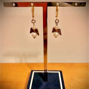Angel Lever-back Earrings— Designed and Handcrafted By Me 🥰